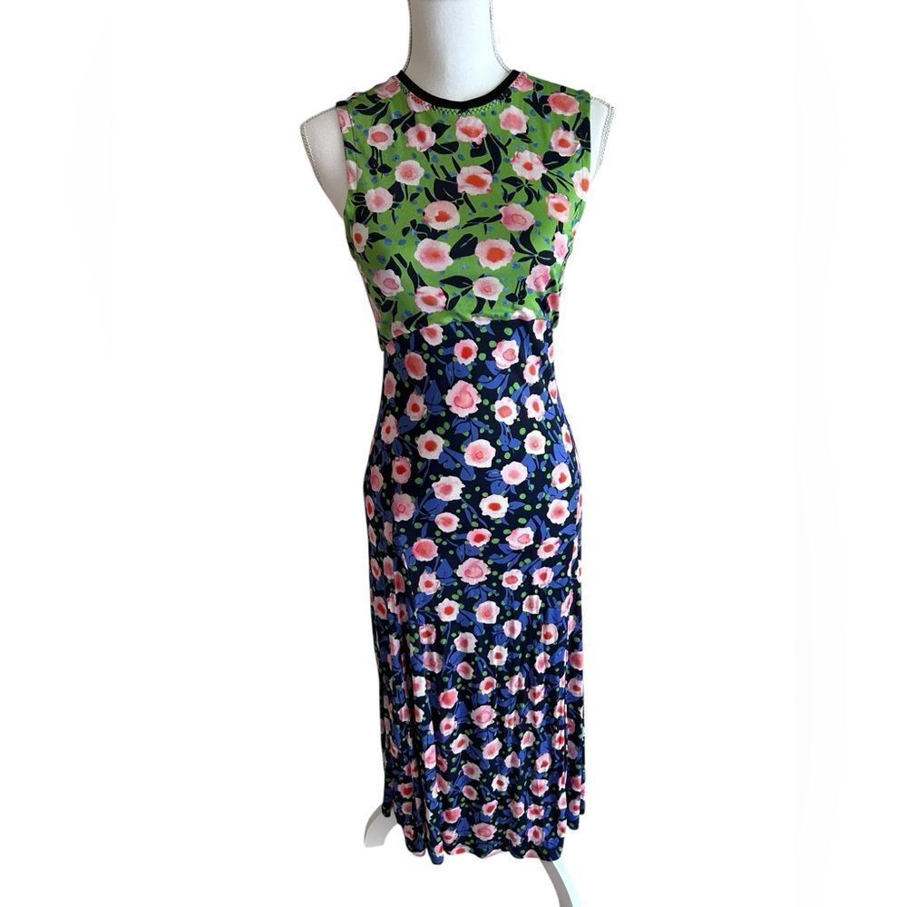 Stine Goya Floral Garden Midi Dress Size Small